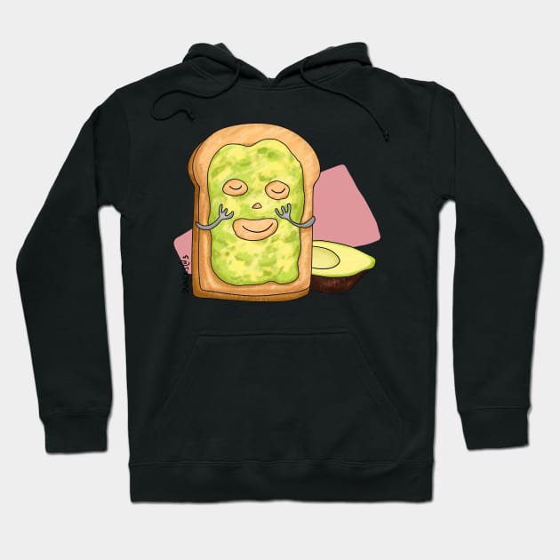 Toast with Avocado mask Hoodie by Snacks At 3